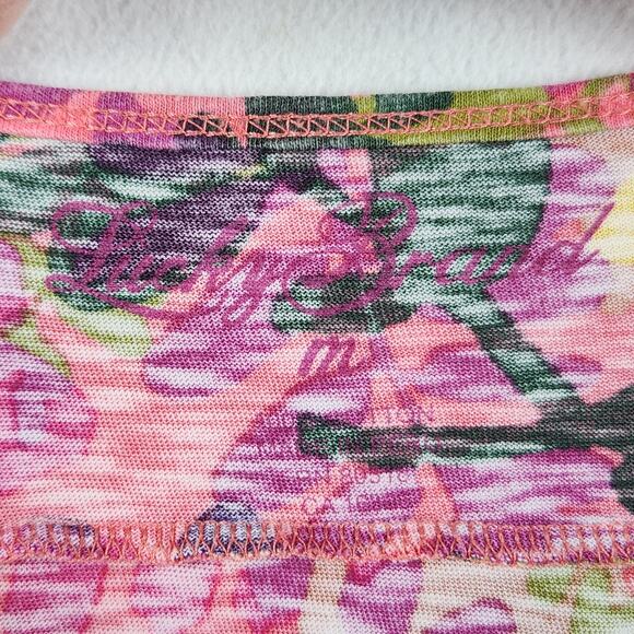 Lucky Brand Babydoll Slip Dress Women M Multicolor Floral Spaghetti Strap - Picture 7 of 15